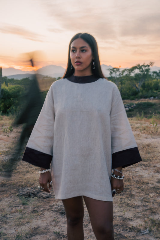 Camisa-Vestido de Lino