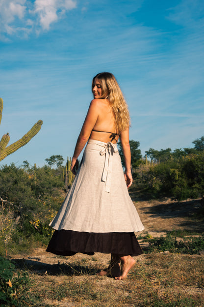 Falda-Vestido de Lino