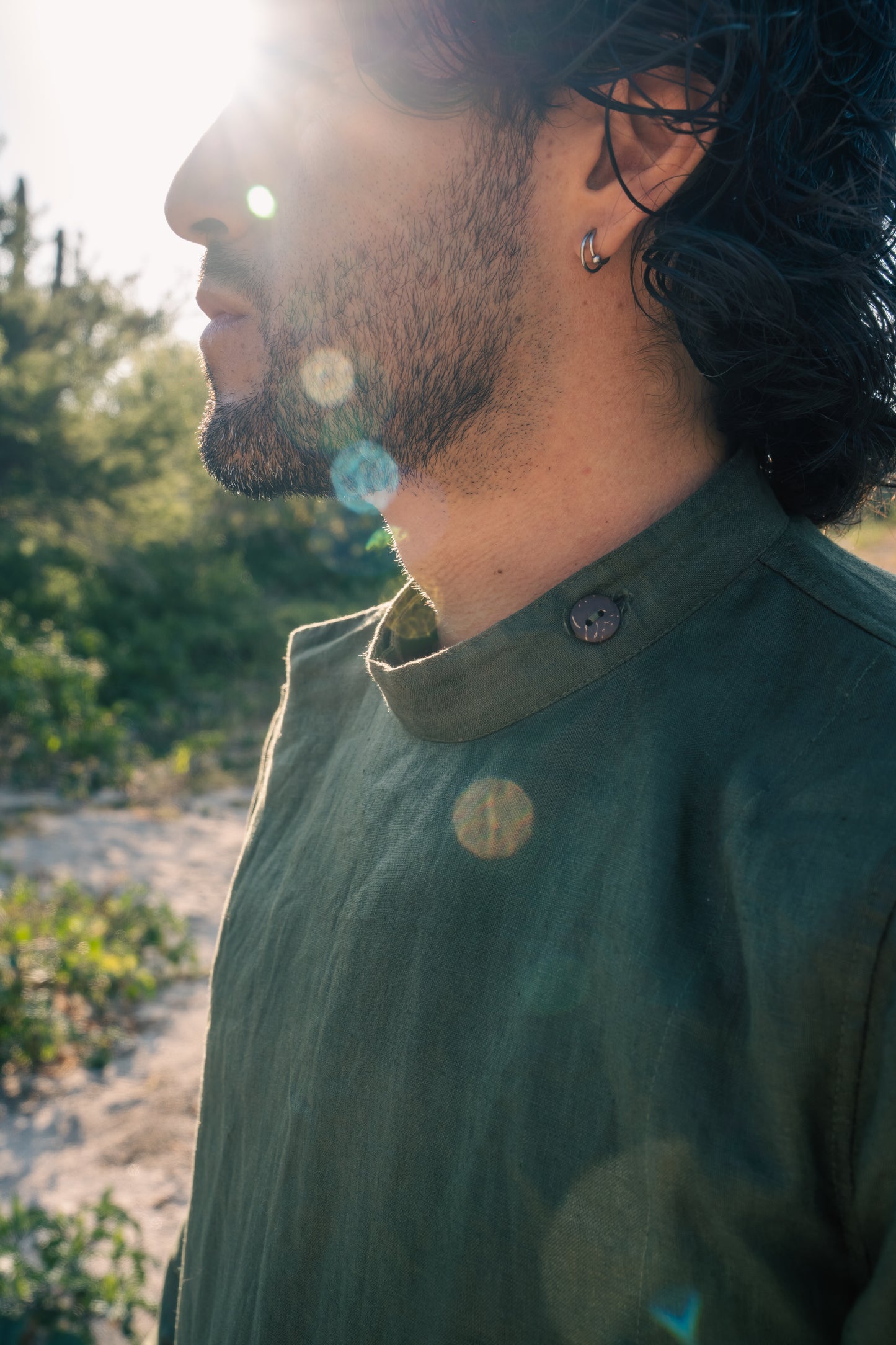 Camisa Cruzada de Lino