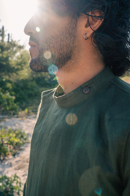 Camisa Cruzada de Lino